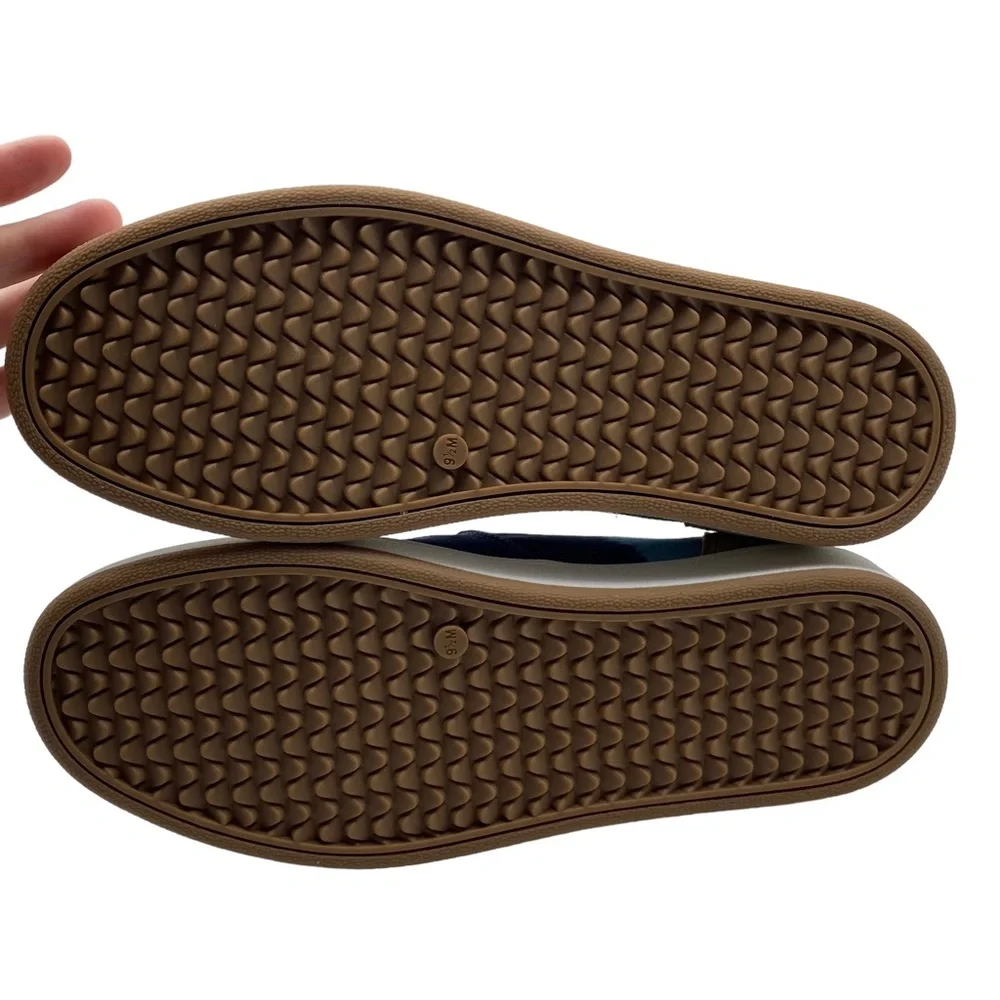 Lucky Brand Slip On Shoe Hadie Blue Tie Dye Canvas Leather Casual Size 9.5 - Picture 8 of 10